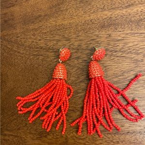Red earrings